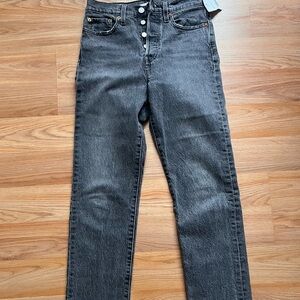 Levi's Straight Black Jeans